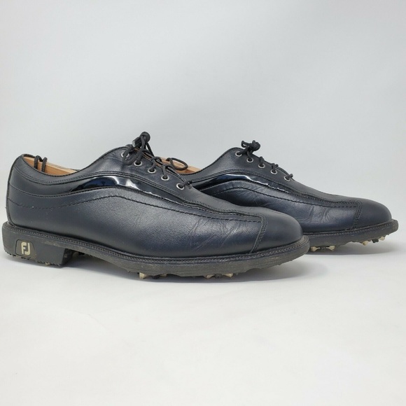 footjoy icon black golf shoes